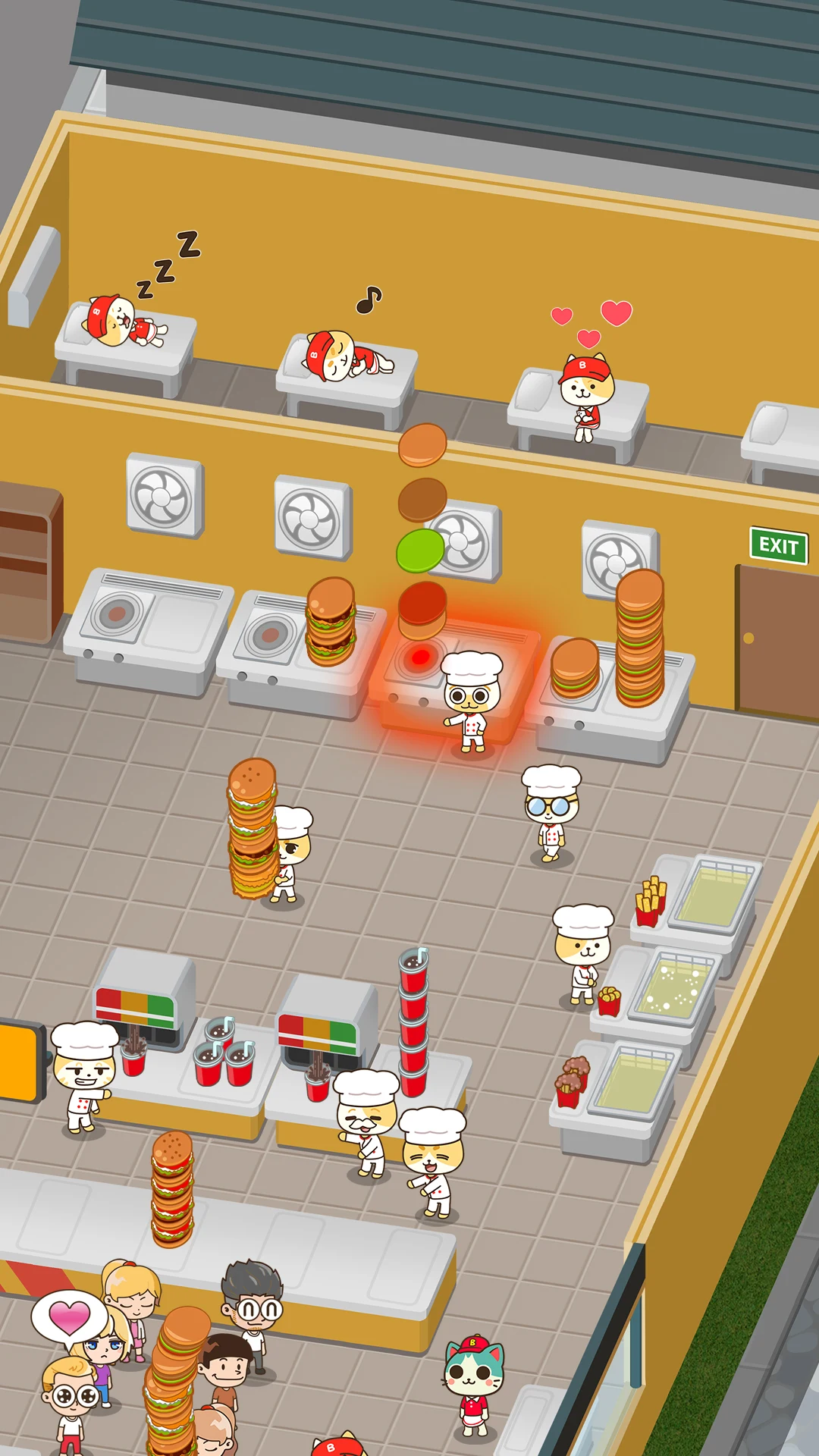 Burger Cats: Restaurant Tycoon screenshot