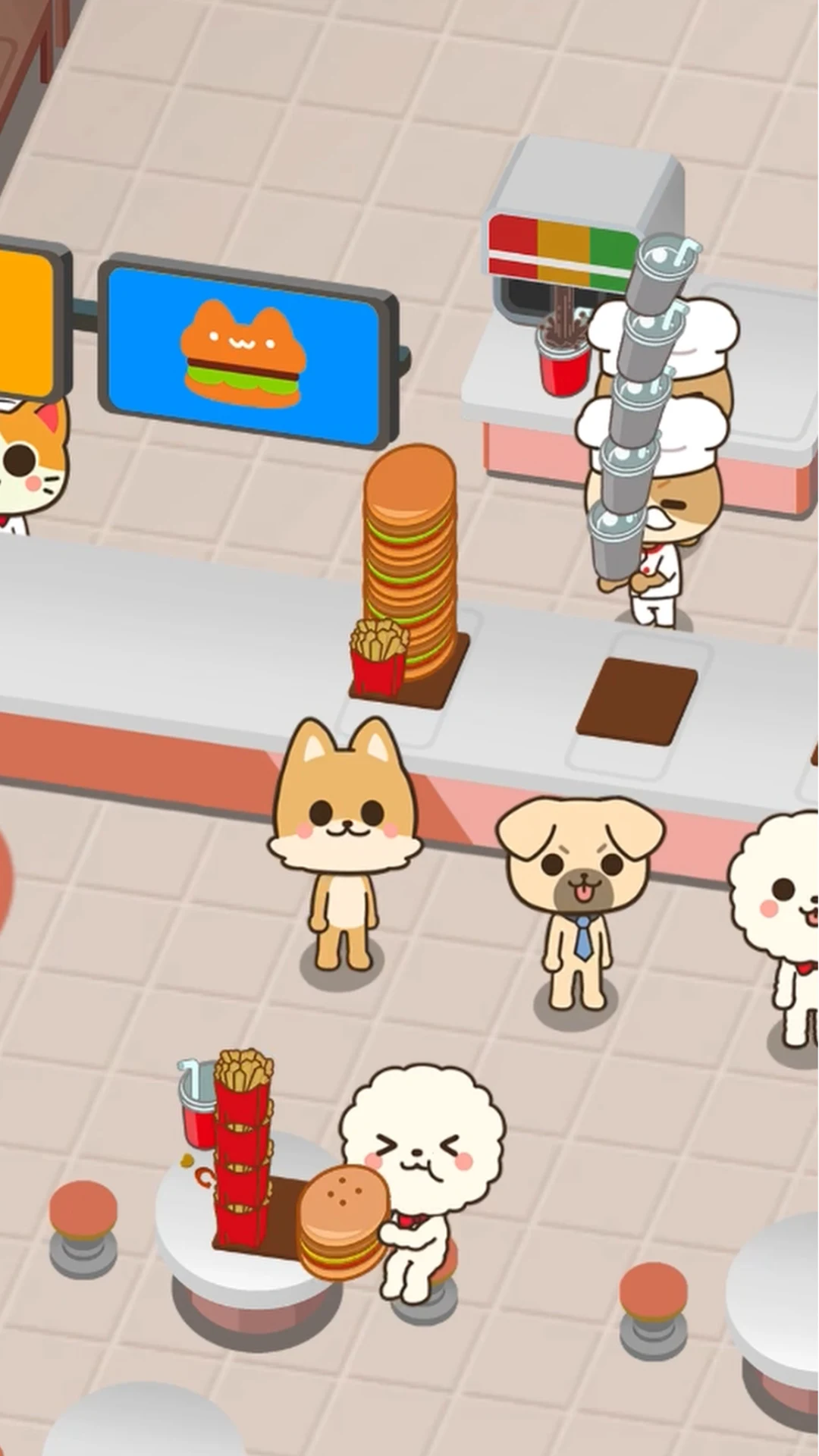 Burger Cats: Restaurant Tycoon screenshot